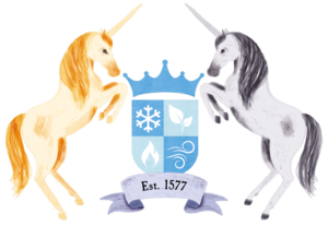 The Magical Unicorn Society crest